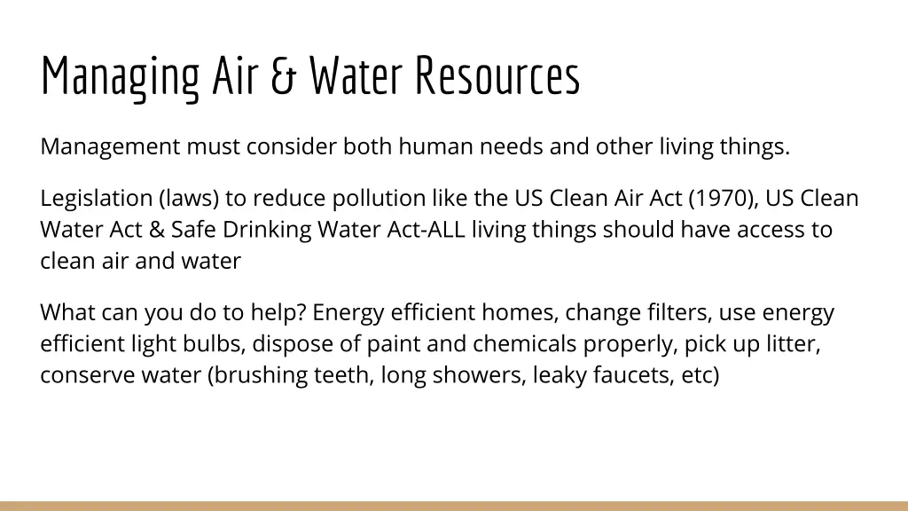 managing air water resources