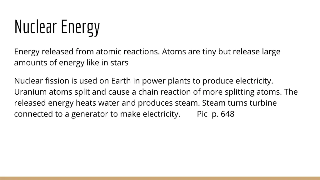 nuclear energy