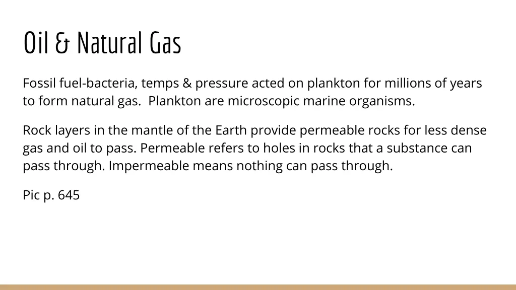 oil natural gas