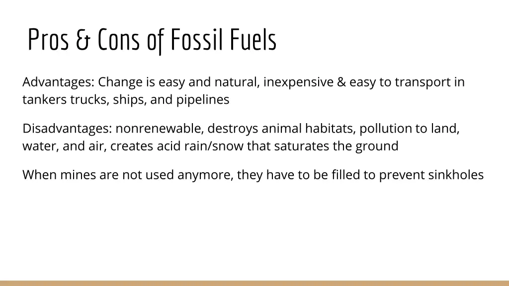 pros cons of fossil fuels