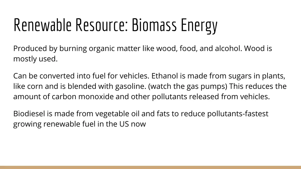 renewable resource biomass energy