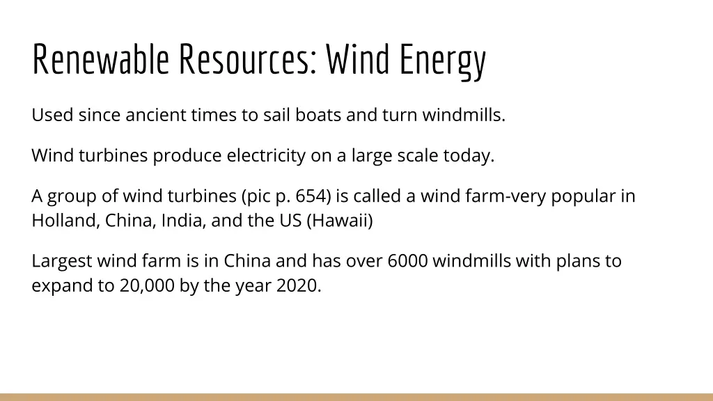 renewable resources wind energy