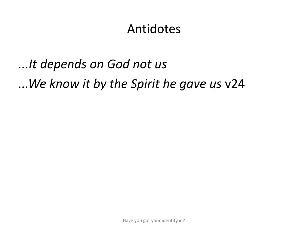 antidotes