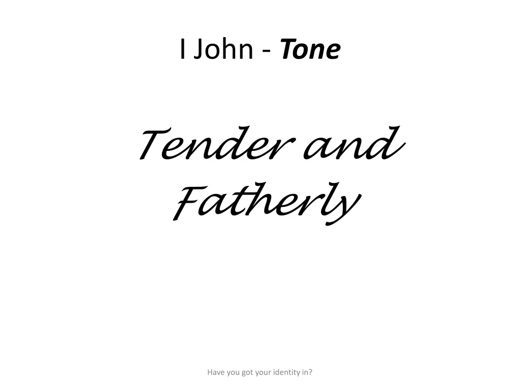 i john tone