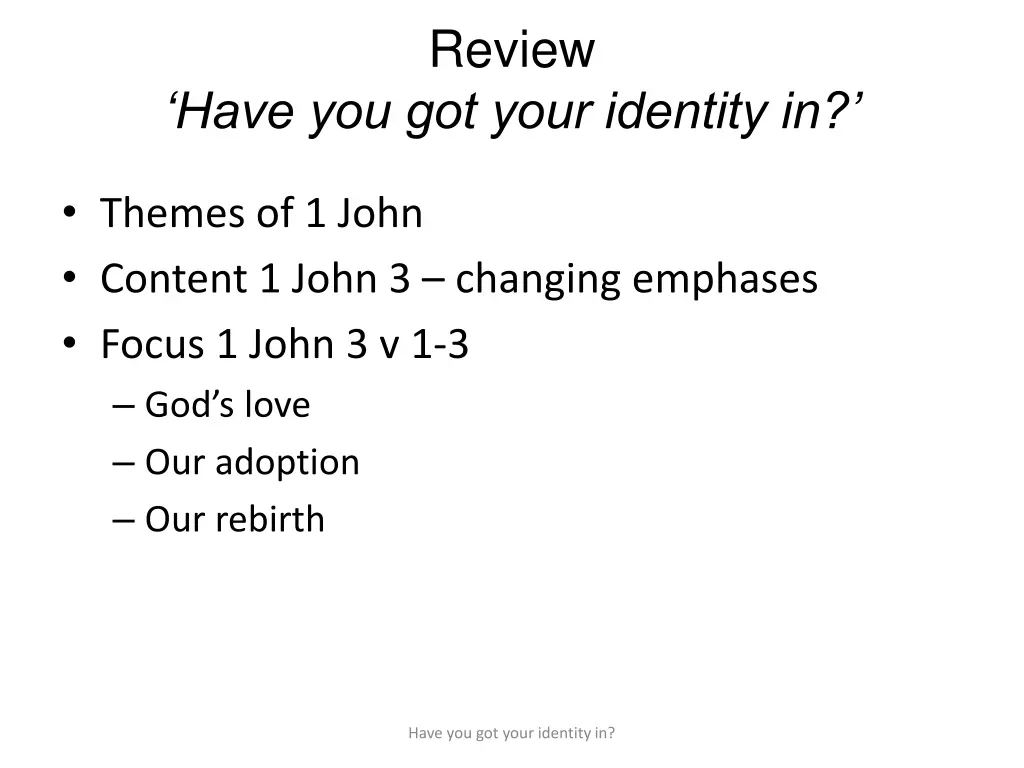 review