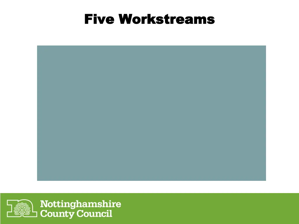 five workstreams five workstreams 1