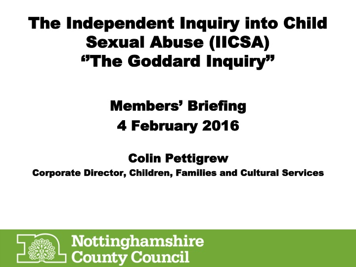 the independent inquiry into child