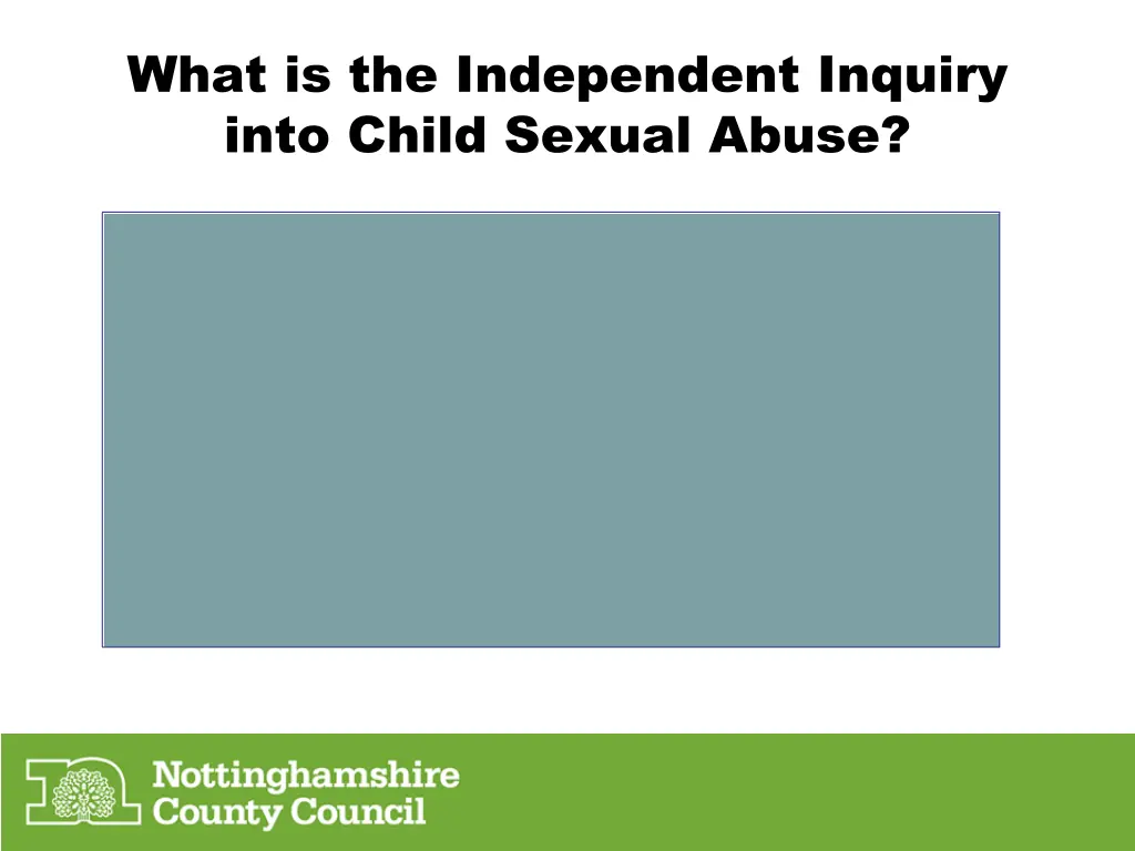 what is the independent inquiry into child sexual