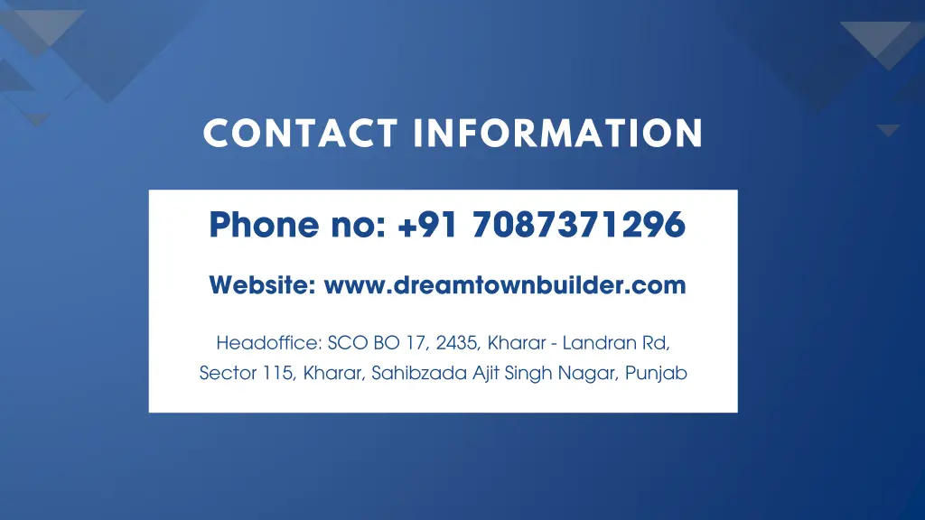 contact information