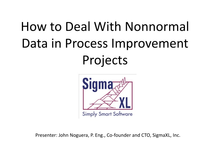how to deal with nonnormal data in process