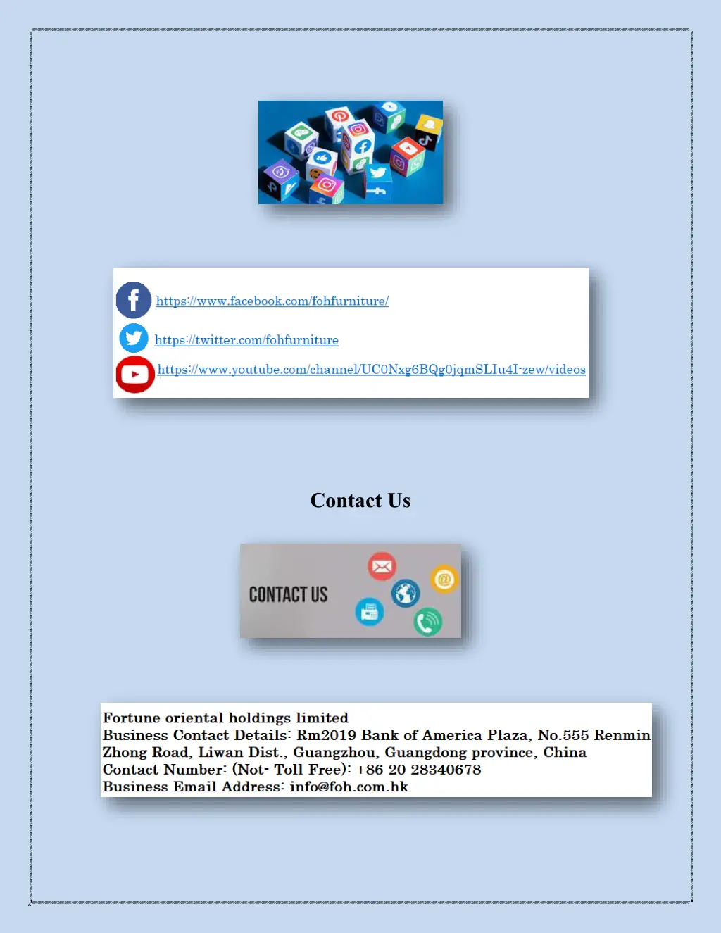 contact us