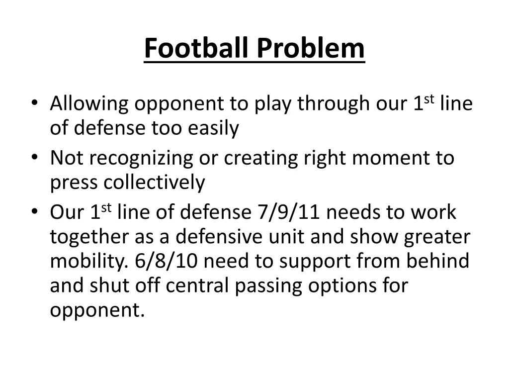 football problem