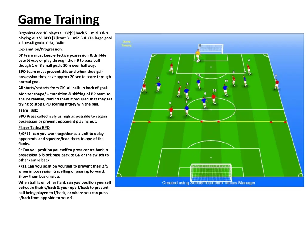 game training