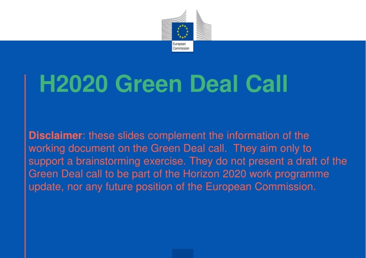 h2020 green deal call