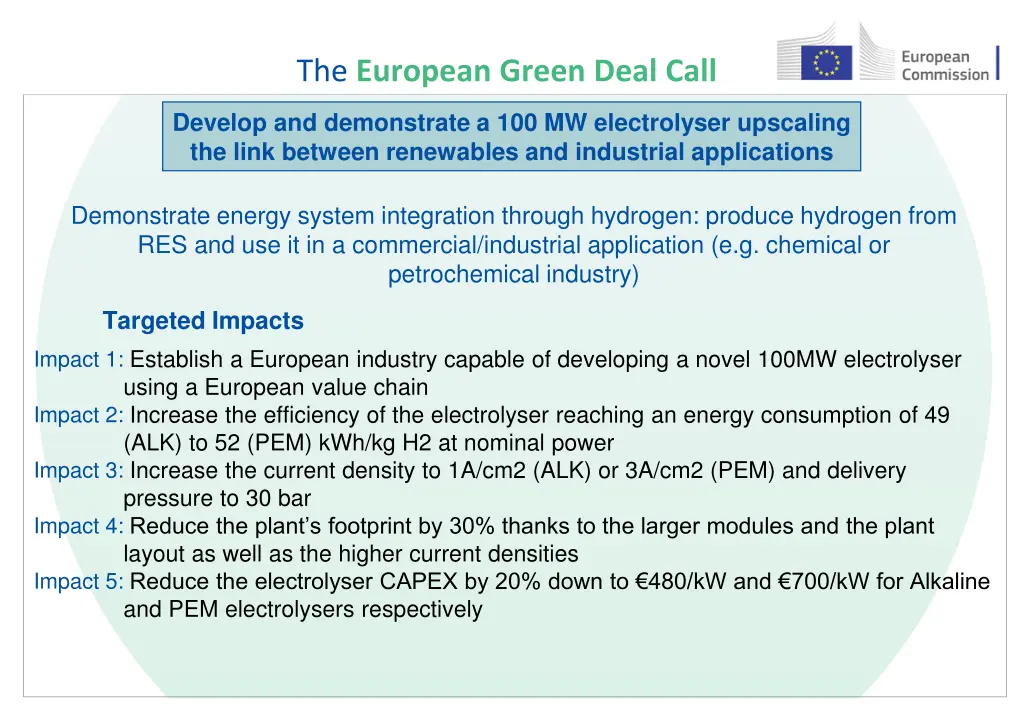 the european green deal call 11