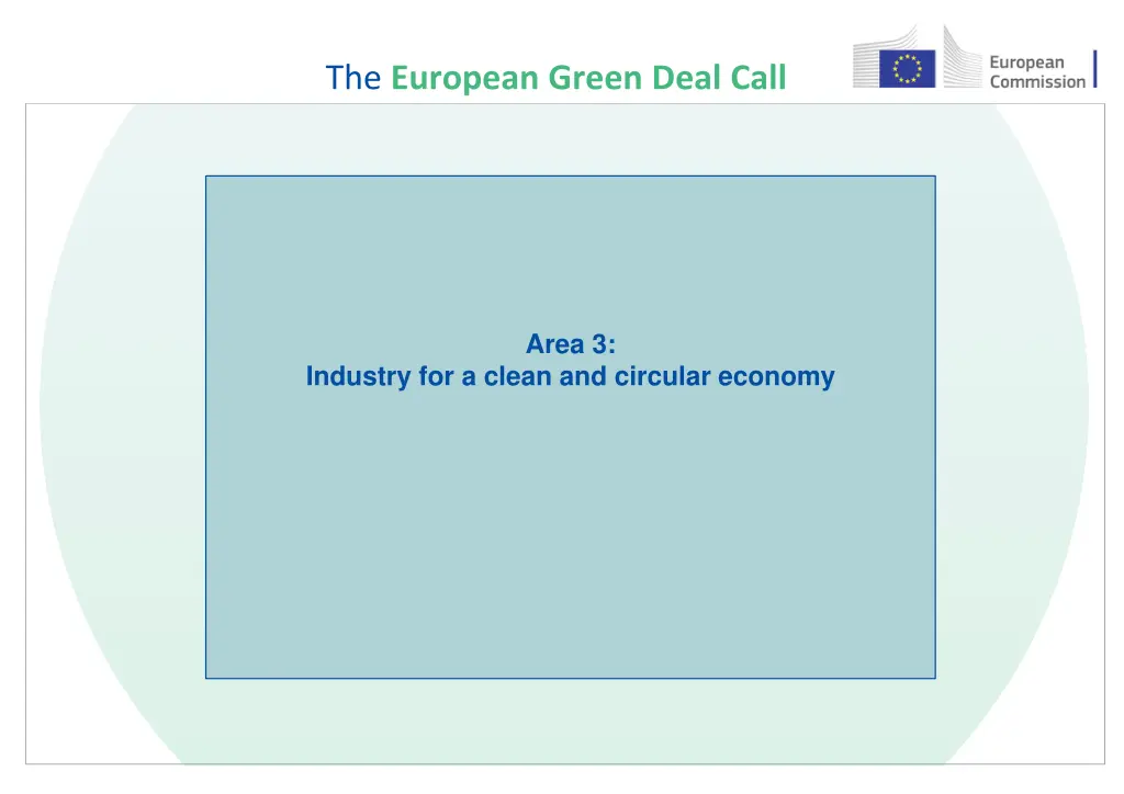 the european green deal call 13