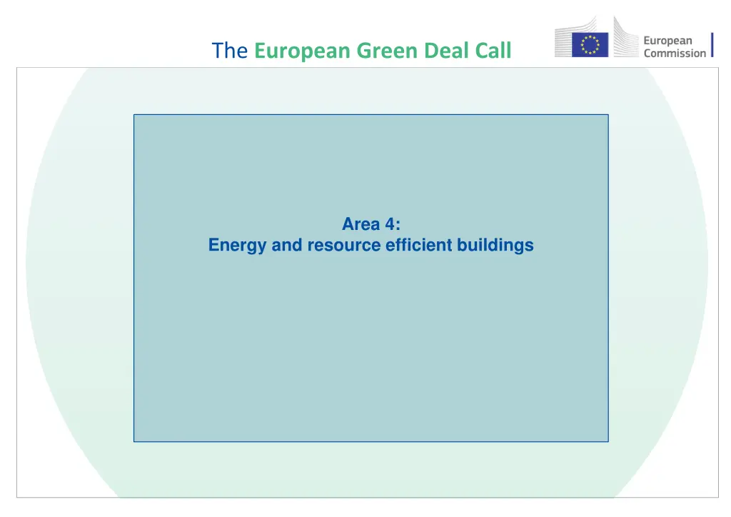 the european green deal call 18