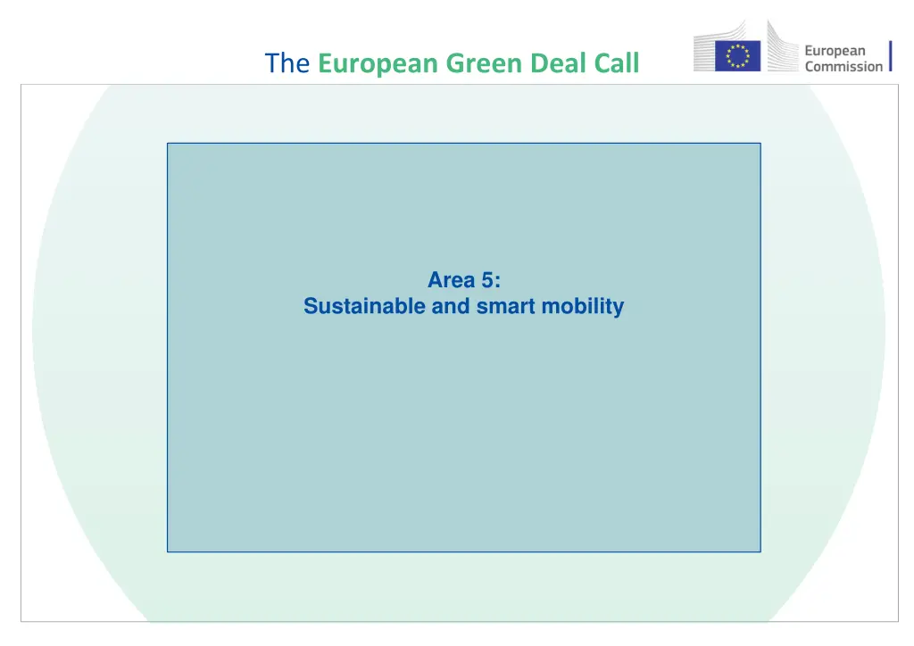the european green deal call 21