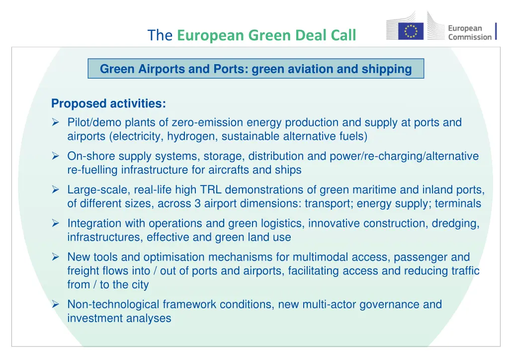 the european green deal call 23