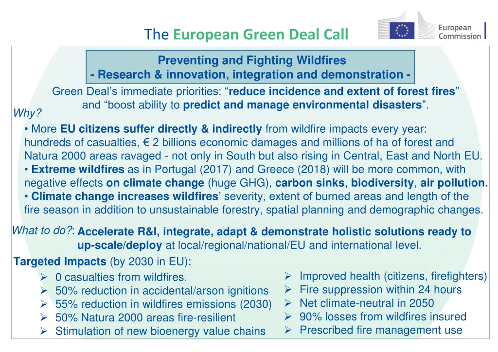 the european green deal call 3