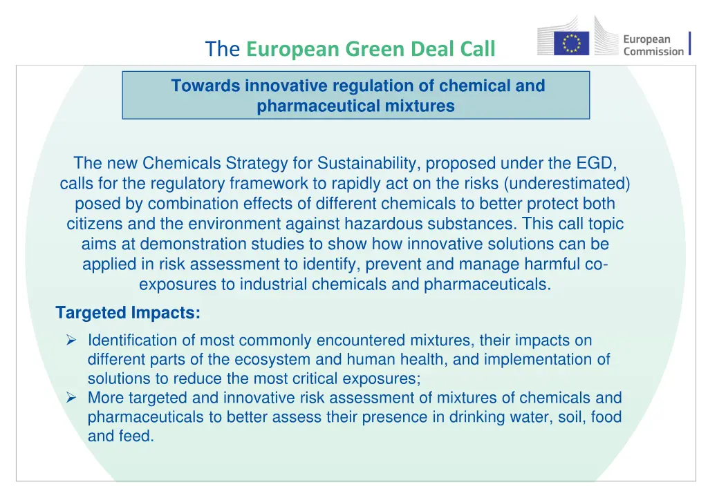 the european green deal call 33