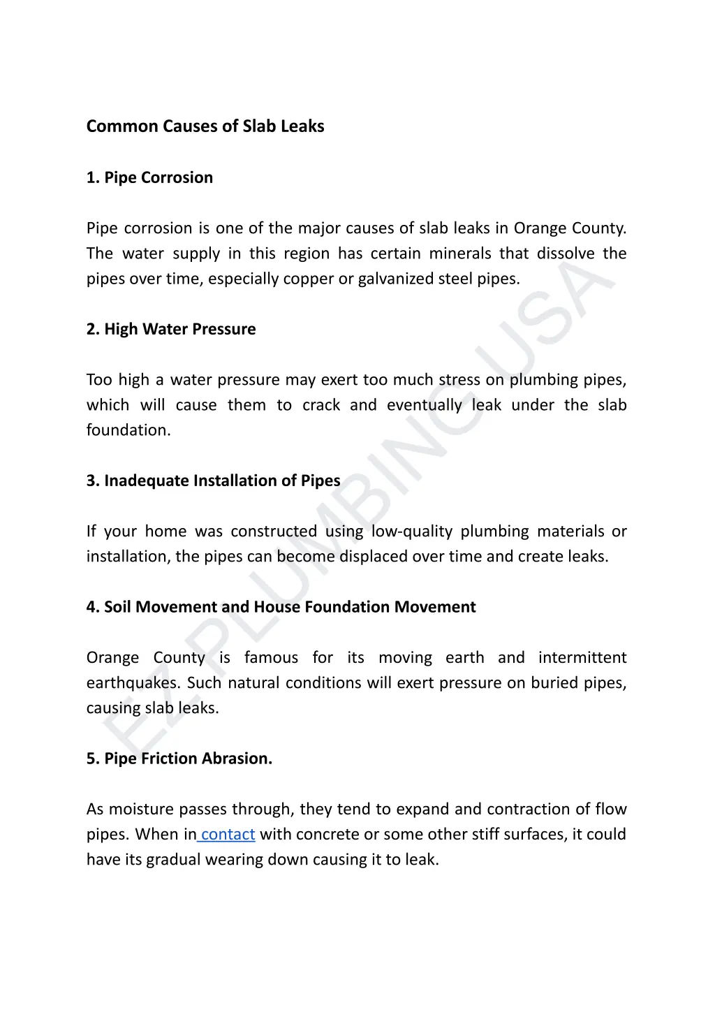 common causes of slab leaks 1 pipe corrosion pipe