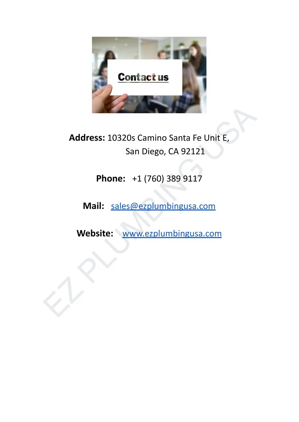 ez plumbing usa