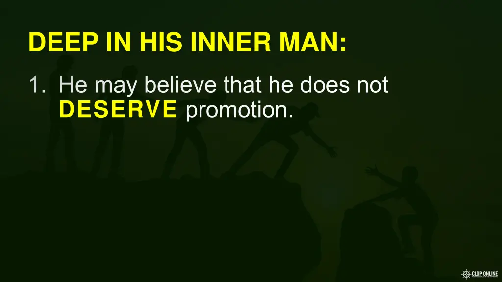deep in his inner man