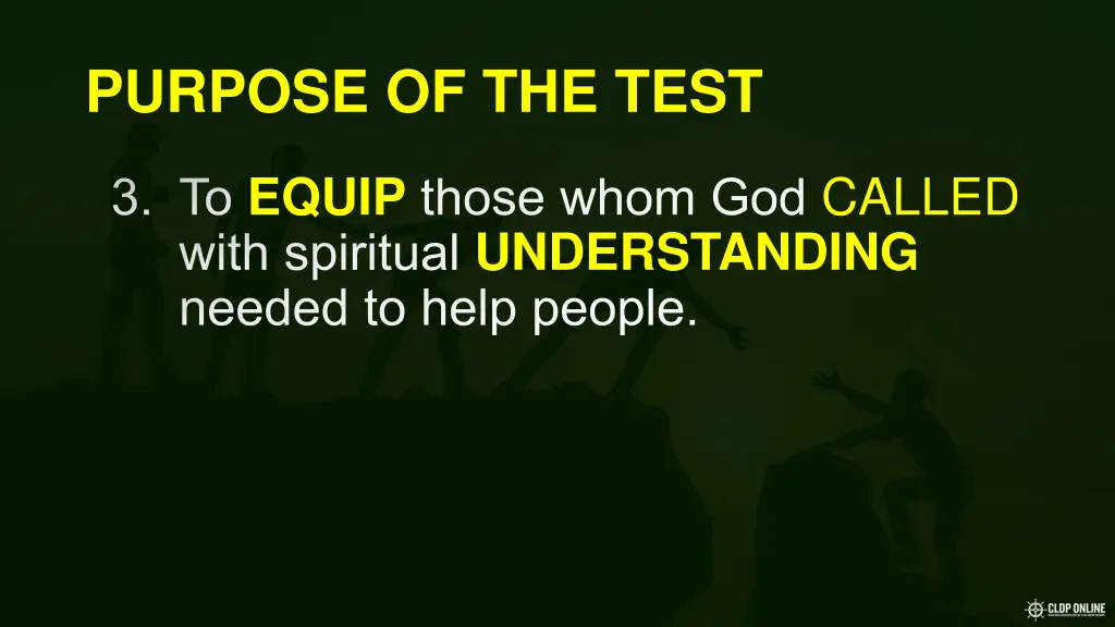 purpose of the test 2