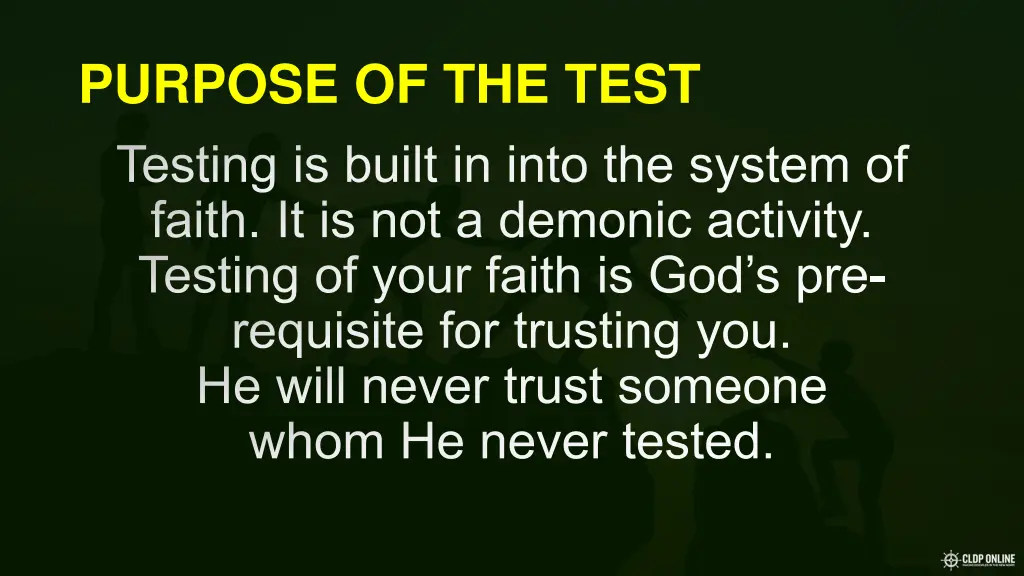 purpose of the test 3