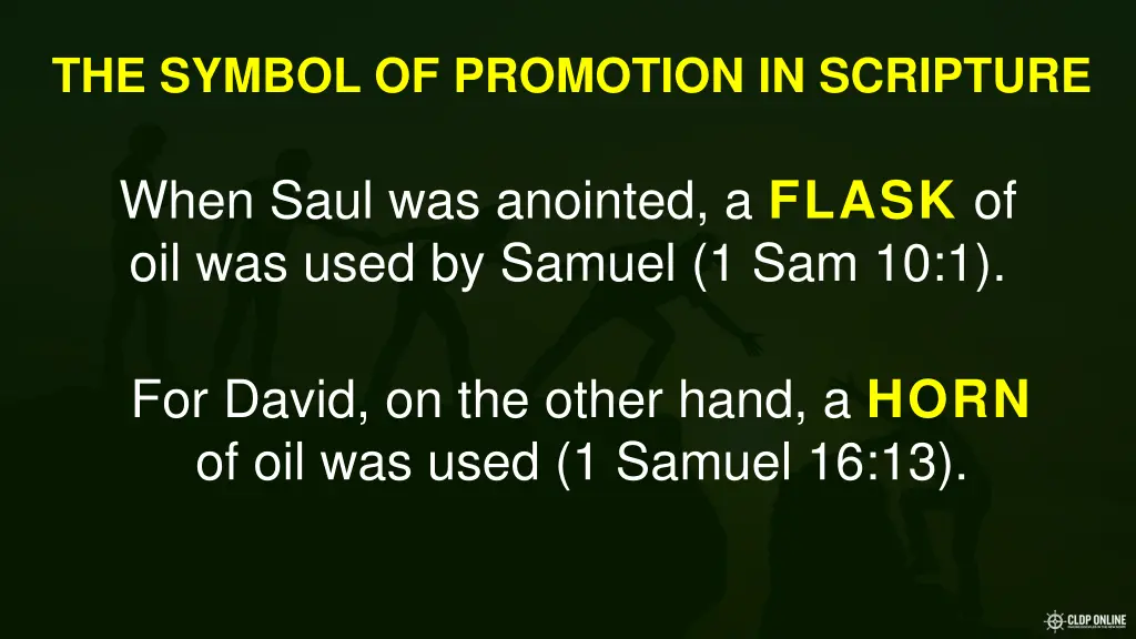 the symbol of promotion in scripture 1