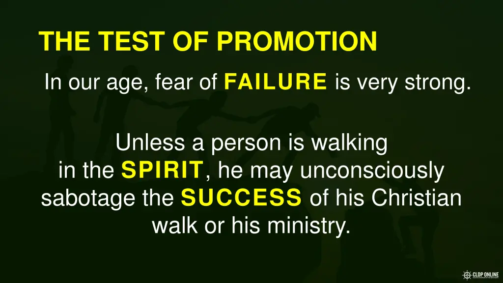the test of promotion