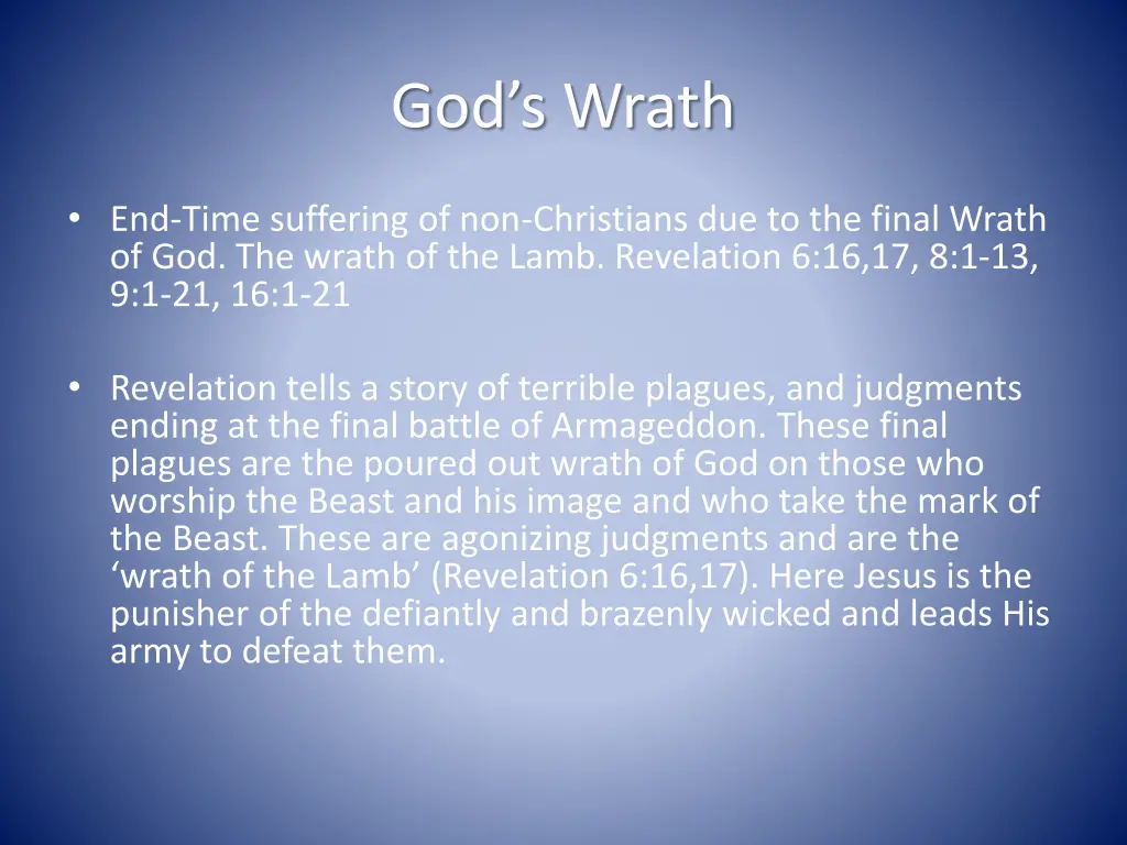 god s wrath