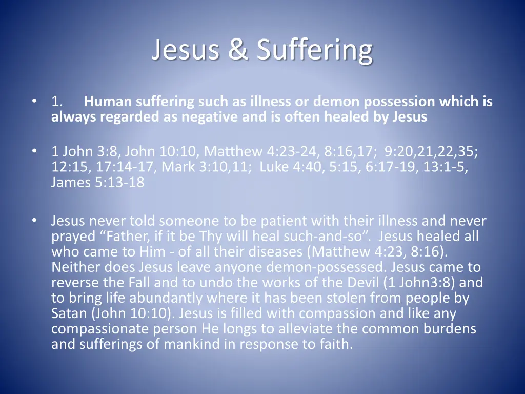 jesus suffering