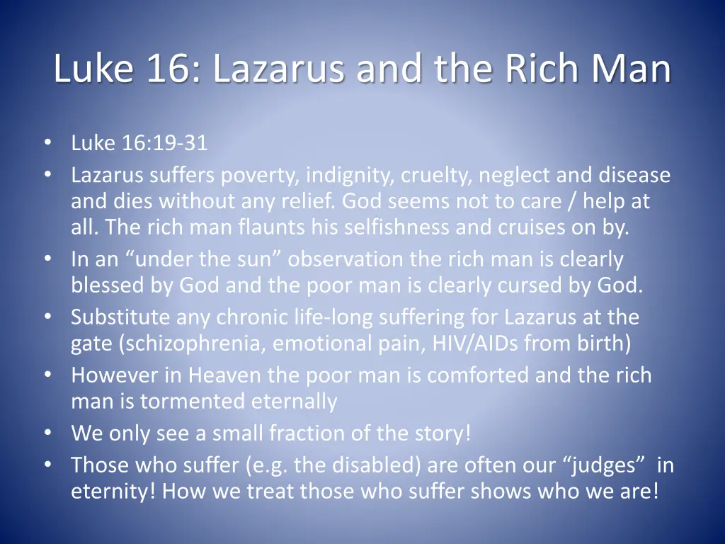 luke 16 lazarus and the rich man
