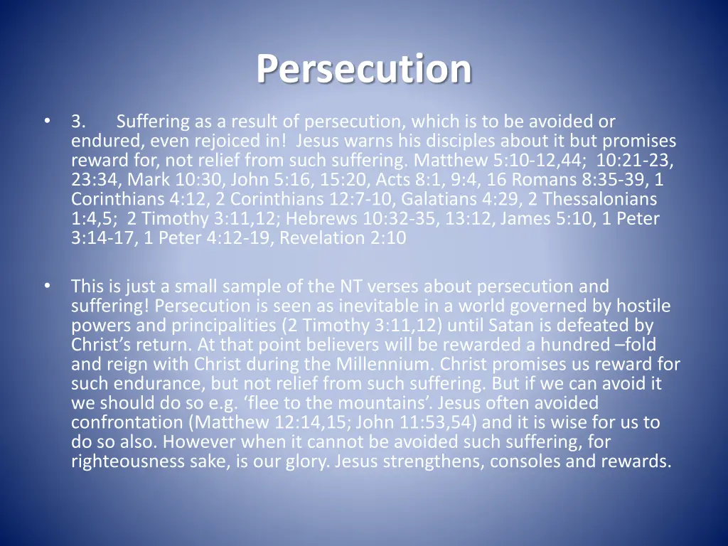 persecution