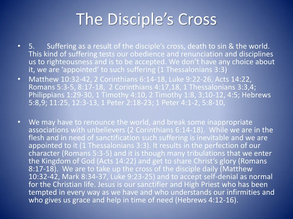 the disciple s cross