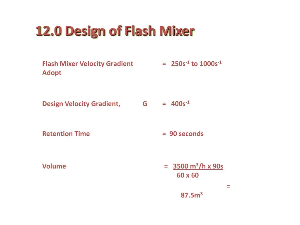 12 0 design of flash mixer