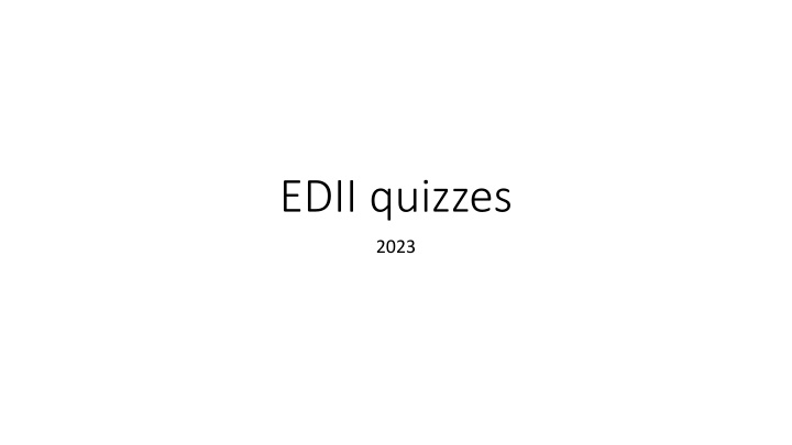 edii quizzes