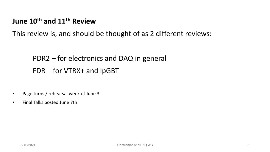 june 10 th and 11 th review