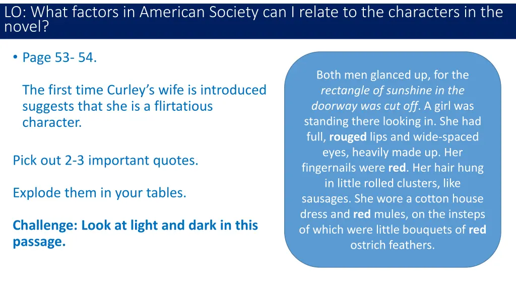 lo what factors in american society can i relate 2
