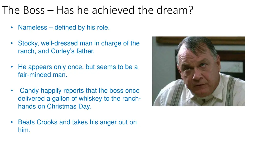 the boss has he achieved the dream
