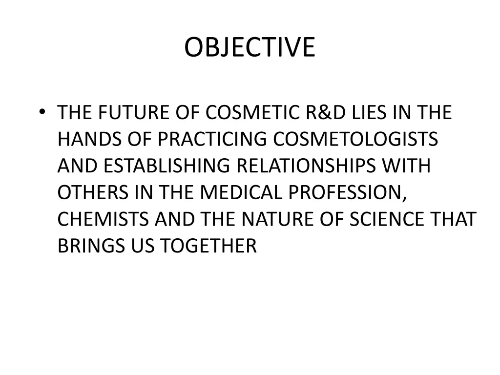 objective