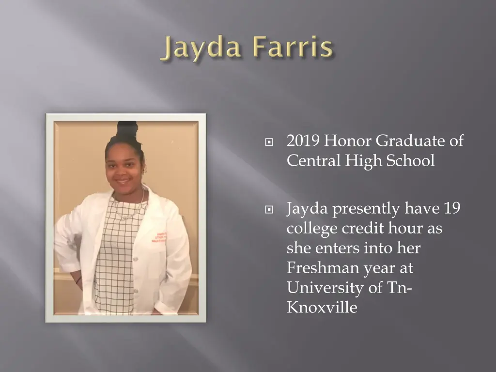2019 honor graduate of central high school