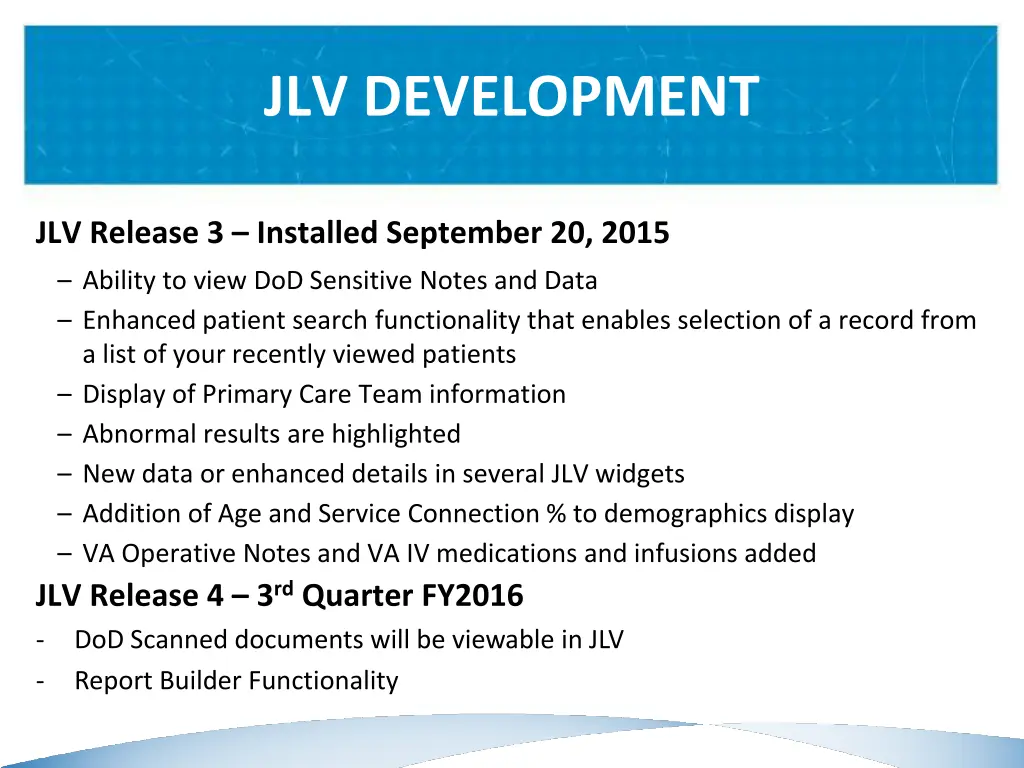 jlv development