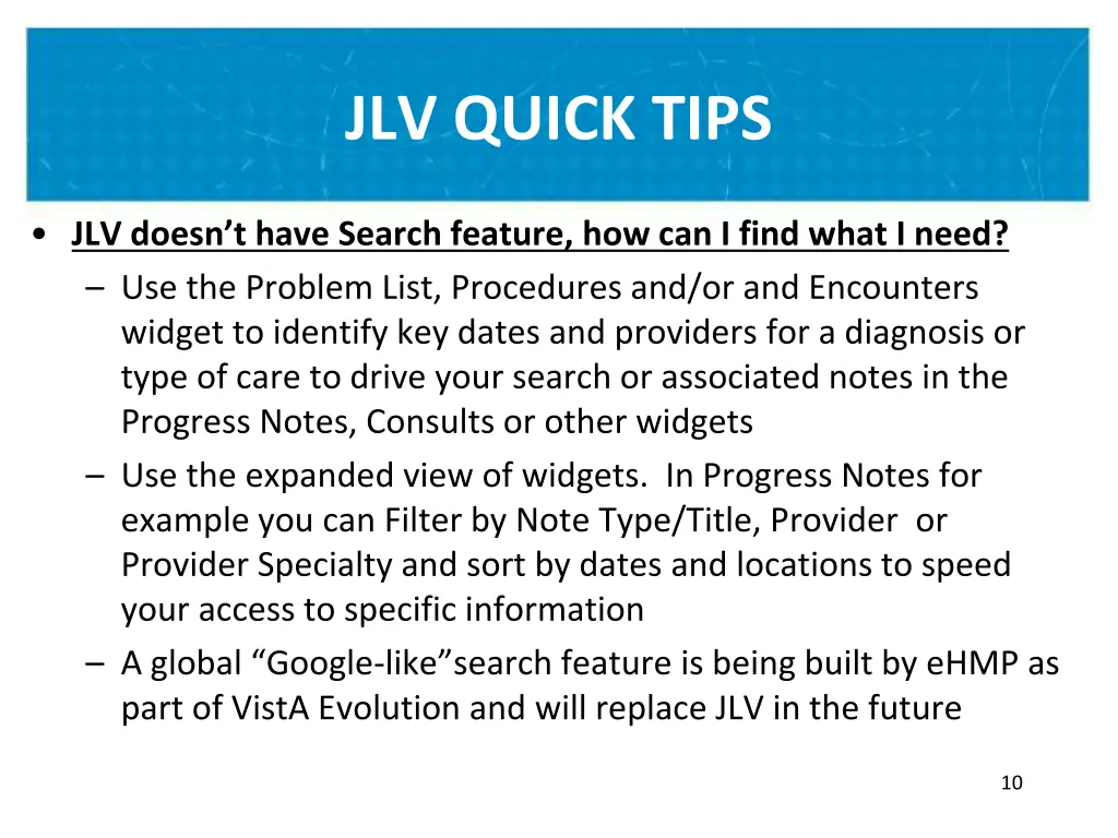 jlv quick tips 1