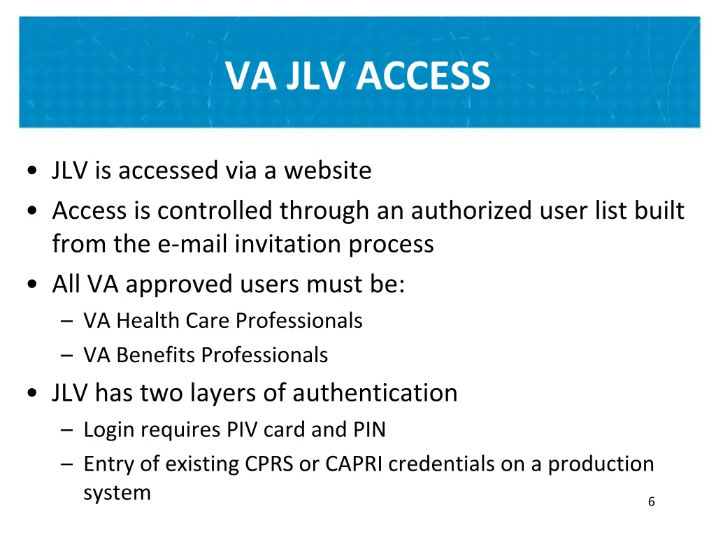 va jlv access