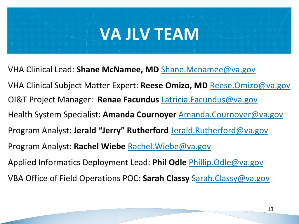 va jlv team