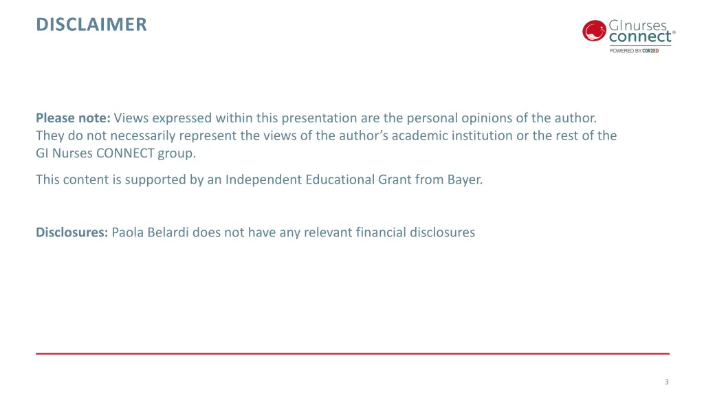 disclaimer