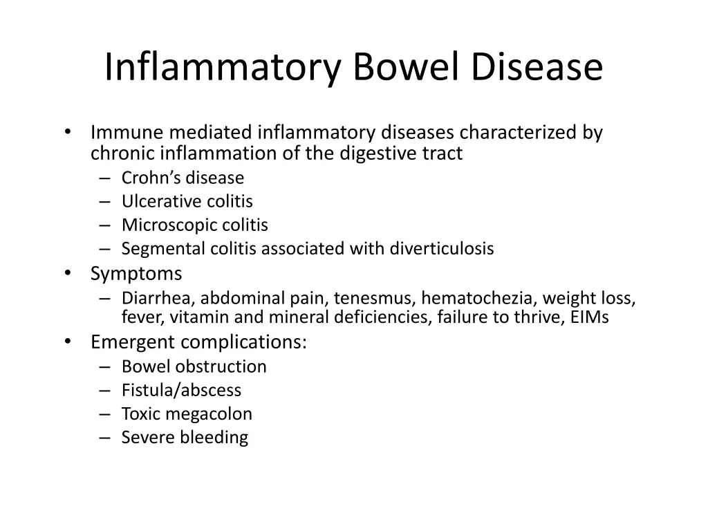inflammatory bowel disease 1